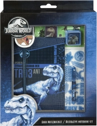 Kreativni set bilježnica s motivom JURASSIC WORLD