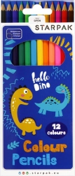 Pastelice s motivom dinosaura, set od 12 boja