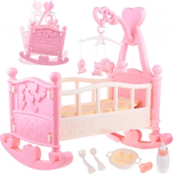 Velika kolijevka za lutke s vrtuljkom