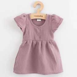 Dječje muslin haljine New Baby, lavanda (vel. 74, 6–9 mjeseci)
