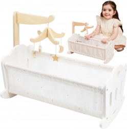 Drvena kolijevka za lutke PolarB od Vige