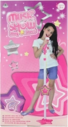 Djevojački mikrofon sa stalkom i povezivanjem na MP3