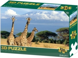 3D puzzle žirafe – 100 dijelova