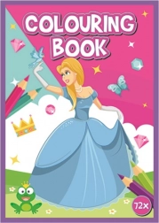 Knjiga bojanki A4 – princeze, 72 stranica