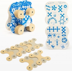 clixo designer bež i siva magnetska građevna set 9 kom