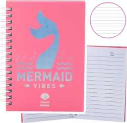 Bilježnica s holografskim motivom ružičasta format A6 80 listova