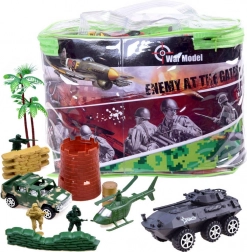 Veliki set vojnih igračka s tenkovima i vojnicima