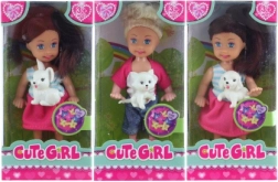 Lutkica sa životinjicom 12 cm