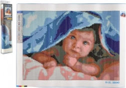 Dijamantno slikanje Slatka beba 30x40 cm