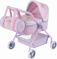 Moja prva kolica za lutke s torbom Gala, 56 cm