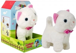 Interaktivna bijela mačka na baterije