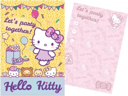 Set party pozivnica i omotnica Hello Kitty (5+5) 15 × 10 cm