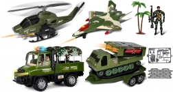 Vojno konvojno vozilo s prikolicom i vojnikom 63 cm