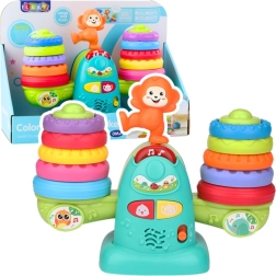 Interaktivna edukativna vaga za malu djecu sa zvukovima, melodijama i šarenim prstenovima – Lavić
