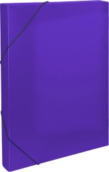 Plastična arhivska kutija s gumicom A4, ljubičasta