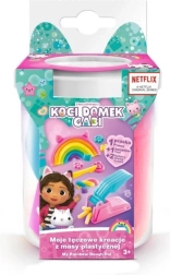 Set s plastelinom GABIN MAČJI DOM Moje duge kreacije – bijela šalica