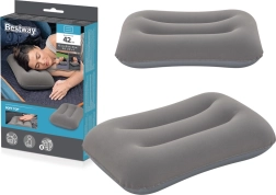 Napunjen jastuk od velura Sivi Bestway