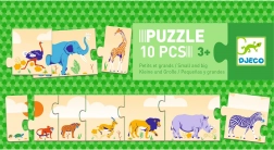 Dugačke puzzle za djecu 10 dijelova od DJECO