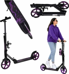 Sklopivi gradski romobil Trike Fix 200 mm crno-ljubičasti