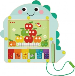 Magnetička igra razvrstavanja boja s dinosaurom