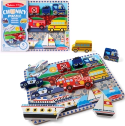 Drvena umetaljka s motivom vozila Melissa & Doug