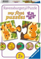 RAVENSBURGER Moje prve puzzle – životinje i mladunci, 9×2 dijelova