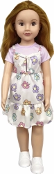 Hodajuća lutka u cvjetnoj haljini 70 cm