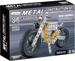 Metalni set za sastavljanje motocikla žuti 162 kom