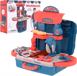 Set alata 3u1 za djecu s kuferom, radnim pultom i stolom