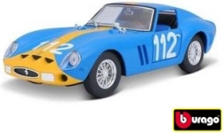 Komplet za sastavljanje metalnog modela BBURAGO FERRARI 250 GTO 1:24 – plava