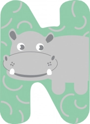 Small foot drveno slovo N