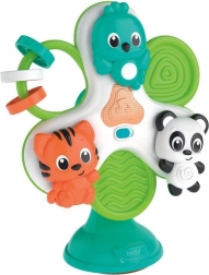 Dječji vrtuljak sa životinjama za visoku hranilicu s vakuumskom pričvršćivačem