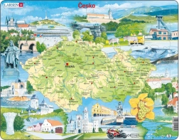 Larsen puzzle znamenitosti Češke Republike 78 dijelova