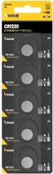 Technik Platinum litijska gumbasta baterija CR1220 3V – pakiranje 5 kom