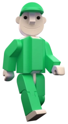 Seváček zeleni (veliki i mali) – figurica za konstruktorski set SEVA