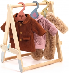 Stalak s vješalicama za lutku Djeco