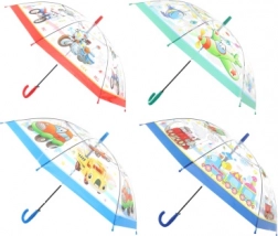 Izbacivač prozirni kišobran s motivom prijevoznih sredstava