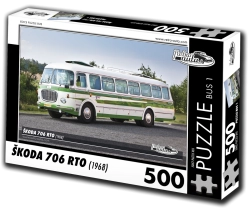 Puzzle RETRO-AUTA Škoda 706 RTO autobus 500 dijelova