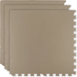 Pjenasta podna podloga HUMBI 180 × 60, velika vodootporna slagalica, sigurna za djecu, 3 kom, svijetlo bež