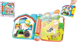 Interaktivna igraća knjižica na farmi sa zvukovima, plastična, 6m+