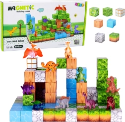 Magnetne građevne kocke 3D svijet – 114 dijelova