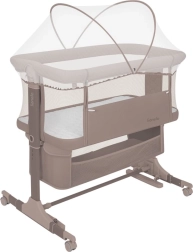 Lionelo Jodie 3-in-1 bedside crib, beige taupe