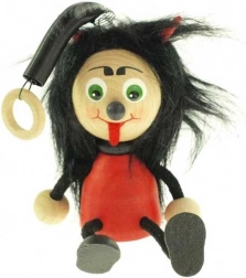 Vražićak na opruzi – drvena viseća figurica