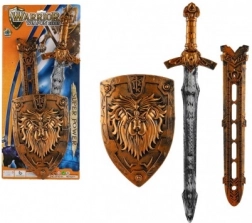Dječji viteški mač sa štitom i futrolom 55 cm
