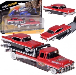 Maisto metalni set 1:64 – vučno vozilo CHEVROLET Flatbed 1957 i CHEVROLET Bel Air