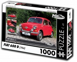 Puzzle RETRO-AUTA Fiat 600 D (1966) – 1000 dijelova