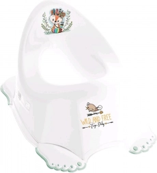 Svirajući dječji noćnik protuklizan Wild & Free lisica bijeli