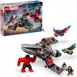 lego marvel kapetan amerika vs crveni hulk – zračna bitka (76292)