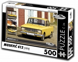 retro-auta puzzle moskvič 412 (1974) – 500 dijelova