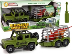 Terenska automobilska transporter DIY Zeleni dinosaurus